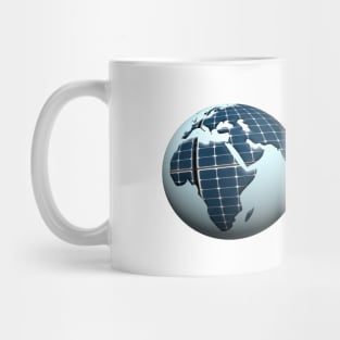 Solar panel planet Mug